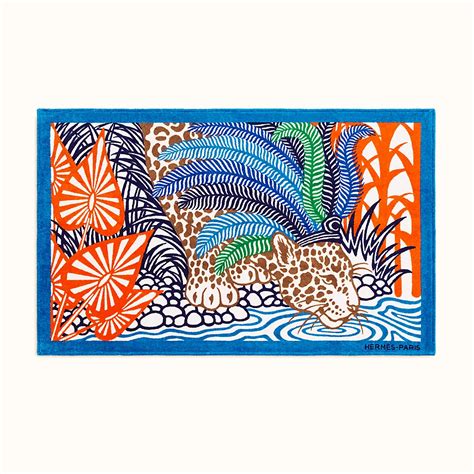 Jaguar Quetzal beach towel 